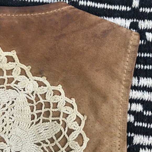 vtg suede altered vest - Picture 8 of 13